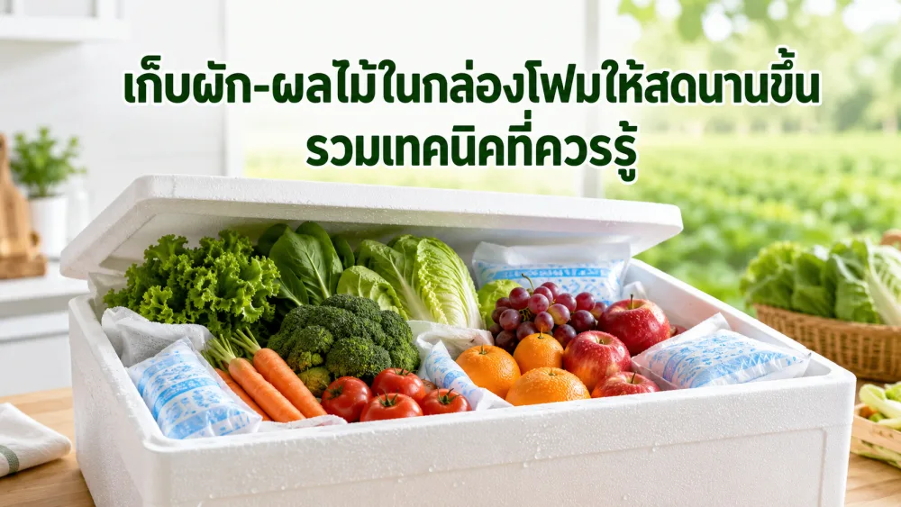 เก็บผัก-ผลไม้ในกล่องโฟมให้สดนานขึ้น รวมเทคนิคที่ควรรู้