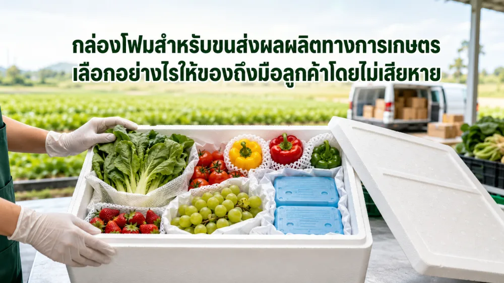 กล่องโฟมสำหรับขนส่งผลผลิตทางการเกษตร: เลือกอย่างไรให้ของถึงมือลูกค้าโดยไม่เสียหาย